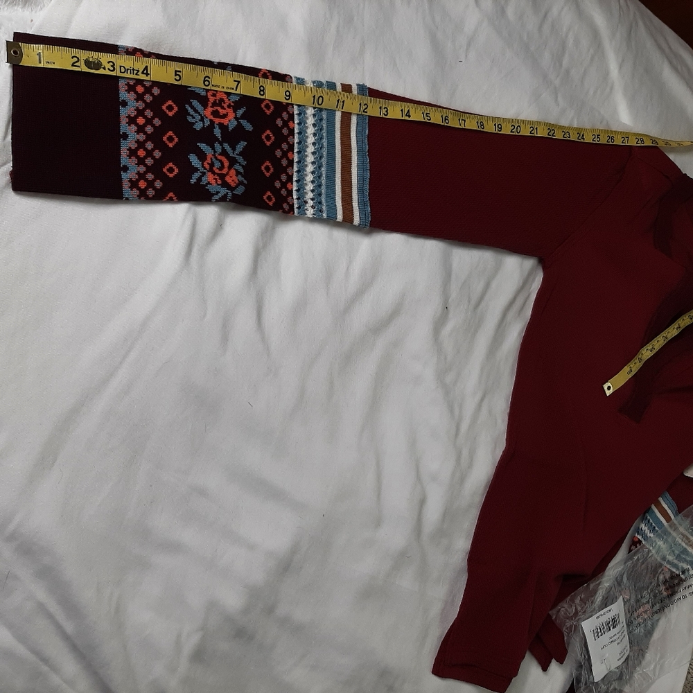 Women's, FREE People, Mikah Layering Cuff Top. Wine Combo - Picture 12 of 13